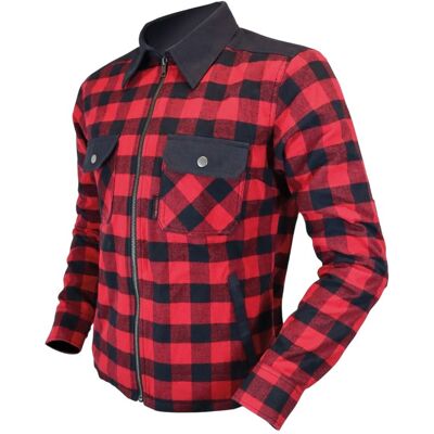 Surchemise Moto Harisson RANGER LADY Noir Rouge - Publicité Surchemise Moto Harisson RANGER LADY Noir Rouge - Publicité