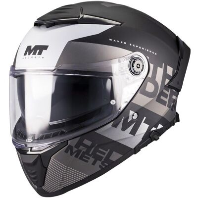 Casque intégral MT HELMETS THUNDER 4 SV - WAVES Noir/gris mat - Publicité Casque intégral MT HELMETS THUNDER 4 SV - WAVES Noir/gris mat - Publicité