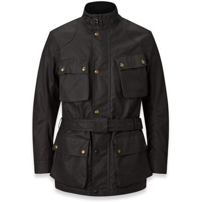 Veste Moto Belstaff TRIALMASTER WAX Black - Publicité Veste Moto Belstaff TRIALMASTER WAX Black - Publicité