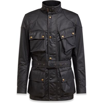 Veste Moto Belstaff TRIALMASTER PRO WAX Black - Publicité Veste Moto Belstaff TRIALMASTER PRO WAX Black - Publicité