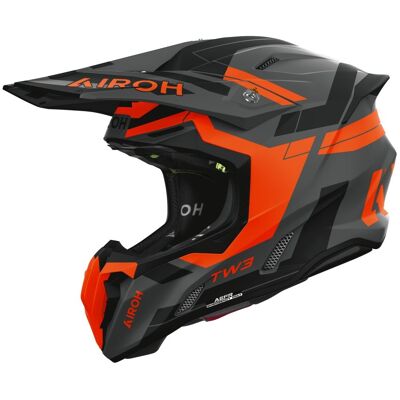 Casque cross Airoh TWIST 3 - DYNASTY 2026 Orange Matt - Publicité Casque cross Airoh TWIST 3 - DYNASTY 2026 Orange Matt - Publicité