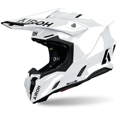 Casque cross Airoh TWIST 3 - COLOR 2024 White - Publicité Casque cross Airoh TWIST 3 - COLOR 2024 White - Publicité