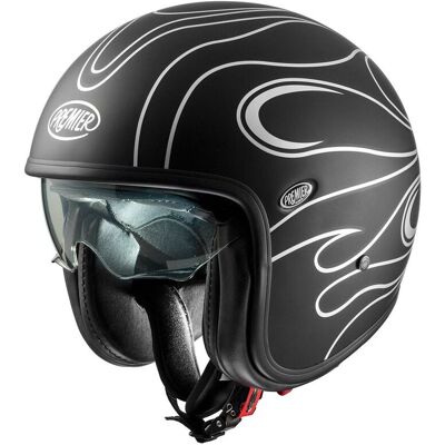 Casque Vintage en Carbone Premier - Casque rétro sécurité - Publicité Casque Vintage en Carbone Premier - Casque rétro sécurité - Publicité