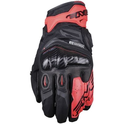 Gants Five X-RIDER WATERPROOF Black Fluo Red - Publicité Gants Five X-RIDER WATERPROOF Black Fluo Red - Publicité