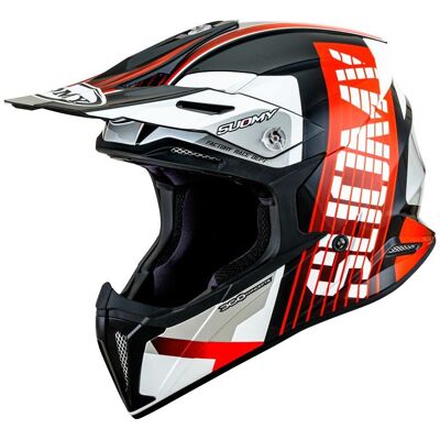 Casque cross Suomy X-WING - AMPED 2026 Black/Red - Publicité Casque cross Suomy X-WING - AMPED 2026 Black/Red - Publicité