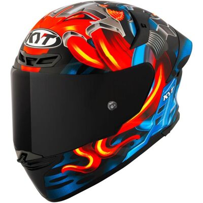 Casque intégral KYT TT-REVO MAGNET Blue/Black/Red - Publicité Casque intégral KYT TT-REVO MAGNET Blue/Black/Red - Publicité