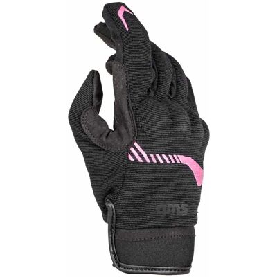 Gants GMS JET-CITY Rose/noir - Publicité Gants GMS JET-CITY Rose/noir - Publicité