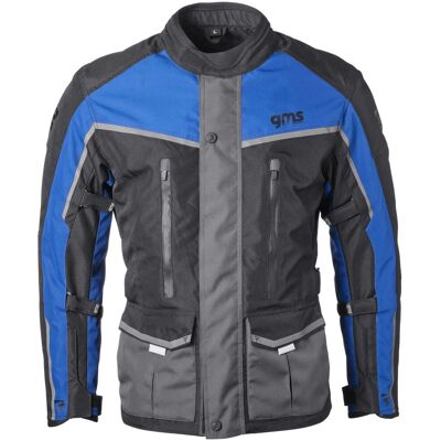 Veste Moto GMS TWISTER NEO WATERPROOF Noir/Bleu - Publicité Veste Moto GMS TWISTER NEO WATERPROOF Noir/Bleu - Publicité