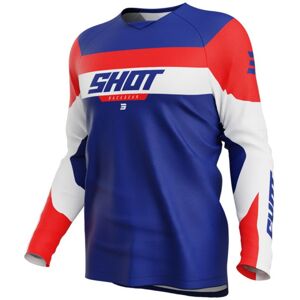Shot Race Gear Crossshirt Draw League Bleu-Rouge - Maillot Motocross - Publicité Shot Race Gear Crossshirt Draw League Bleu-Rouge - Maillot Motocross - Publicité
