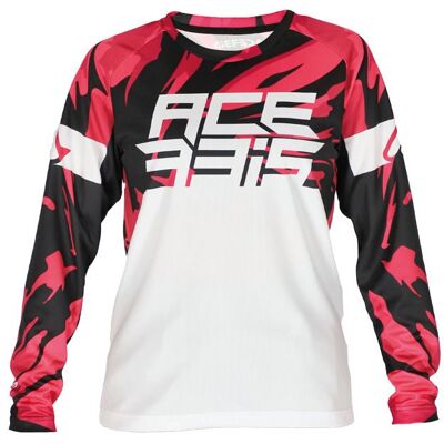 Maillot cross Acerbis MX J-KID FOUR White/Purple - Publicité Maillot cross Acerbis MX J-KID FOUR White/Purple - Publicité