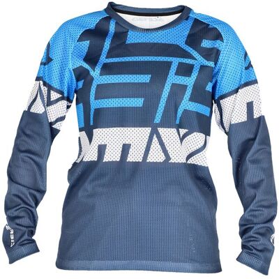 Maillot Acerbis J-windy 4 Ventilé pour Enfants Bleu / Blanc - Jersey - Publicité Maillot Acerbis J-windy 4 Ventilé pour Enfants Bleu / Blanc - Jersey - Publicité