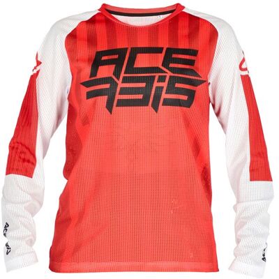 Maillot cross Acerbis MX J-WINDY FIVE KID VENTED Red/White - Publicité Maillot cross Acerbis MX J-WINDY FIVE KID VENTED Red/White - Publicité
