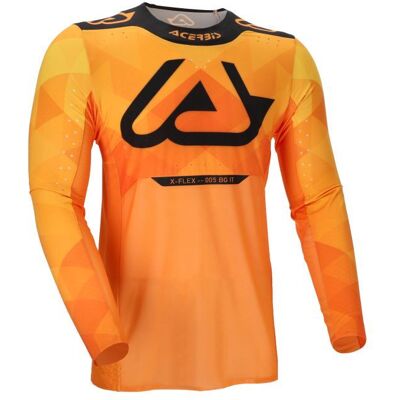 Maillot cross Acerbis X-FLEX 2.0 2026 Orange/Noir - Publicité Maillot cross Acerbis X-FLEX 2.0 2026 Orange/Noir - Publicité