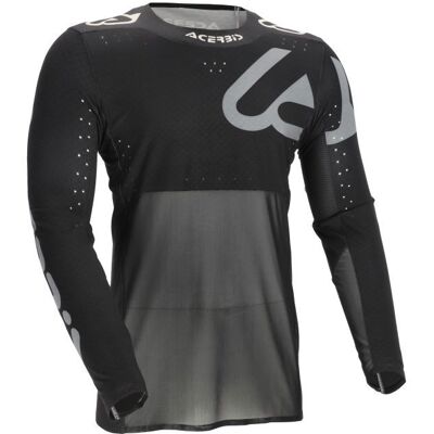 Maillot cross Acerbis X-FLEX 2.0 2026 Noir/Gris - Publicité Maillot cross Acerbis X-FLEX 2.0 2026 Noir/Gris - Publicité