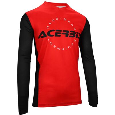 Maillot cross Acerbis MX J-TRACK INC. 2024 Red/Black - Publicité Maillot cross Acerbis MX J-TRACK INC. 2024 Red/Black - Publicité