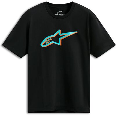 T-Shirt manches courtes Alpinestars AGELESS SHADOW CSF Black/Turquoise - Publicité T-Shirt manches courtes Alpinestars AGELESS SHADOW CSF Black/Turquoise - Publicité