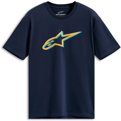 T-Shirt manches courtes Alpinestars AGELESS SHADOW CSF Navy/Orange - Publicité T-Shirt manches courtes Alpinestars AGELESS SHADOW CSF Navy/Orange - Publicité