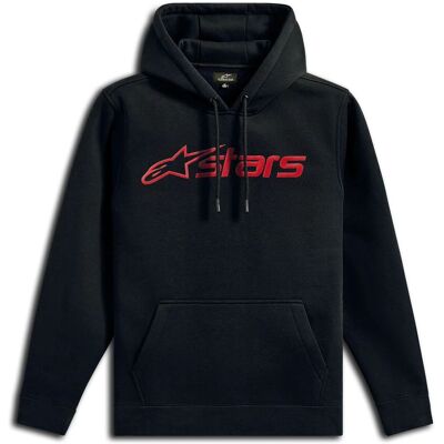 Sweat Alpinestars BLAZE HOODIE V3 Black/Red - Publicité Sweat Alpinestars BLAZE HOODIE V3 Black/Red - Publicité