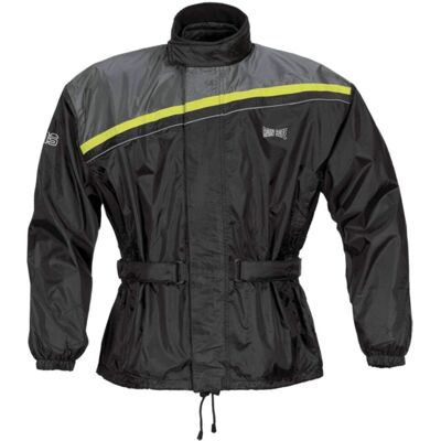 Veste de pluie GMS DOUGLAS Noir/Jaune fluo - Publicité Veste de pluie GMS DOUGLAS Noir/Jaune fluo - Publicité