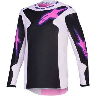 Maillot cross Alpinestars FLUID - GRID 2025 Black/Light gray - Publicité Maillot cross Alpinestars FLUID - GRID 2025 Black/Light gray - Publicité