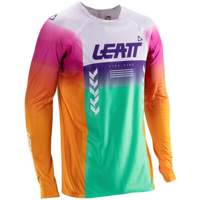 Maillot cross Leatt 5.5 ULTRAWELD 2026 Orange/Turquoise - Publicité Maillot cross Leatt 5.5 ULTRAWELD 2026 Orange/Turquoise - Publicité