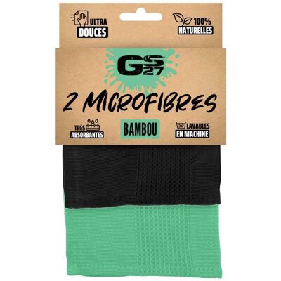 Microfibre GS27 Microfibres Bambou - Pack x2 - Publicité Microfibre GS27 Microfibres Bambou - Pack x2 - Publicité