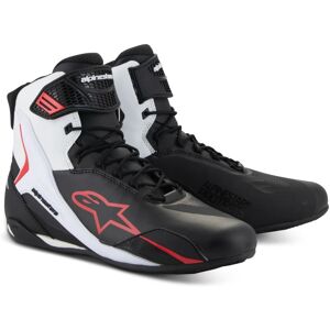 Baskets Moto Alpinestars FASTER-4 Black White Red - Publicité Baskets Moto Alpinestars FASTER-4 Black White Red - Publicité