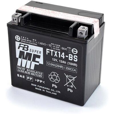 Batterie Furukawa Battery FTX14 - BS 12V 12AH - Publicité Batterie Furukawa Battery FTX14 - BS 12V 12AH - Publicité