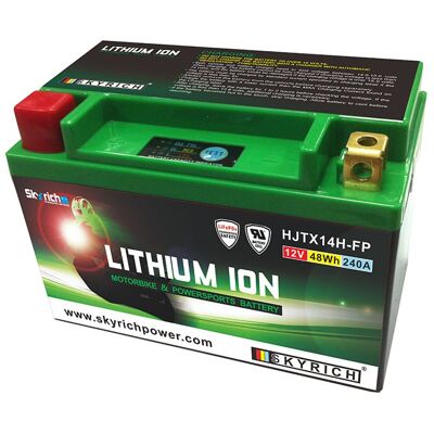 Batterie Skyrich Lithium Ion YTX14H-BS, KMX14-BS, YTX14-BS,/YTX12-BS/YTX12A-BS /YB12B-B2 / (HJTX14H-FP) - Publicité Batterie Skyrich Lithium Ion YTX14H-BS, KMX14-BS, YTX14-BS,/YTX12-BS/YTX12A-BS /YB12B-B2 / (HJTX14H-FP) - Publicité