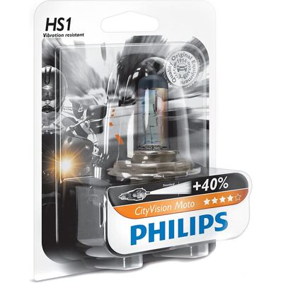 Ampoule Philips CITY VISION MOTO HS1 12V 35/35W PX43T - Publicité Ampoule Philips CITY VISION MOTO HS1 12V 35/35W PX43T - Publicité