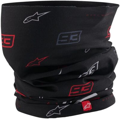 Tour de cou Alpinestars MM93 MARC MARQUEZ Black Anthracite Red - Publicité Tour de cou Alpinestars MM93 MARC MARQUEZ Black Anthracite Red - Publicité
