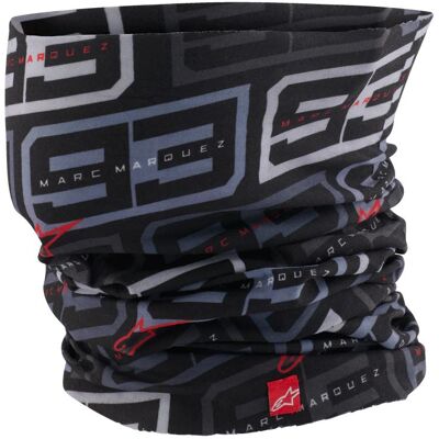 Tour de cou Alpinestars MM93 MARC MARQUEZ Noir/Rouge - Publicité Tour de cou Alpinestars MM93 MARC MARQUEZ Noir/Rouge - Publicité