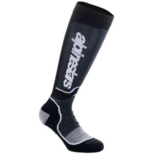 Chaussettes MX Alpinestars MX PLUS Black White - Publicité Chaussettes MX Alpinestars MX PLUS Black White - Publicité