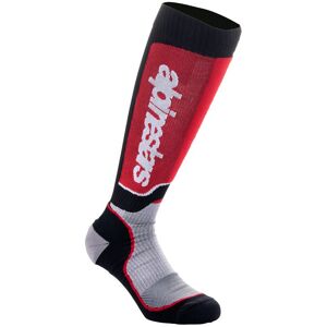 Chaussettes MX Alpinestars MX PLUS Black Gray Red - Publicité Chaussettes MX Alpinestars MX PLUS Black Gray Red - Publicité