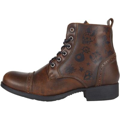 Demi-bottes Helstons MEHARI MOTIFS MARRON Marron - Publicité Demi-bottes Helstons MEHARI MOTIFS MARRON Marron - Publicité
