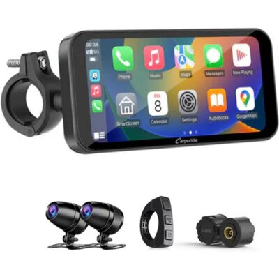 Ecran connecté Carpuride W603D+TPMS - Carplay®/Android Auto™ - 6 pouces - Publicité Ecran connecté Carpuride W603D+TPMS - Carplay®/Android Auto™ - 6 pouces - Publicité