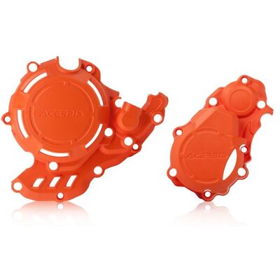 Protecteur d'orange pour couvercle d'allumage + embrayage Acerbis pour Husqvarna FE 250/350 (2017-2023) - Protection du cache moteur - Publicité Protecteur d'orange pour couvercle d'allumage + embrayage Acerbis pour Husqvarna FE 250/350 (2017-2023) - Protection du cache moteur - Publicité