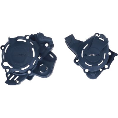 Protection de couvre-culasse et embrayage Acerbis KTM 150 Exc Bleu - Publicité Protection de couvre-culasse et embrayage Acerbis KTM 150 Exc Bleu - Publicité