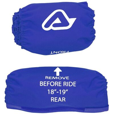 Couverture pour pneu Acerbis X-TIRE COVER 2.0 Blue/White - Publicité Couverture pour pneu Acerbis X-TIRE COVER 2.0 Blue/White - Publicité