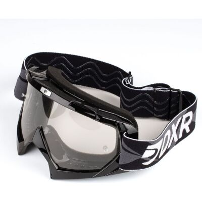 Masque cross DXR VISION BASE BLACK 2026 Black Shiny - Publicité Masque cross DXR VISION BASE BLACK 2026 Black Shiny - Publicité