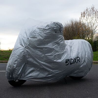 Housse moto DXR FIRST XL Silver - Publicité Housse moto DXR FIRST XL Silver - Publicité
