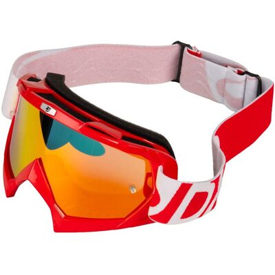 Masque cross DXR VISION RED IRIDIUM 2026 Red Shiny - Publicité Masque cross DXR VISION RED IRIDIUM 2026 Red Shiny - Publicité
