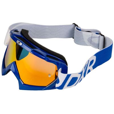 Masque cross DXR VISION BLUE IRIDIUM 2026 Blue Shiny - Publicité Masque cross DXR VISION BLUE IRIDIUM 2026 Blue Shiny - Publicité