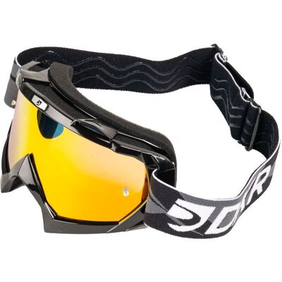 Masque cross DXR VISION BLACK IRIDIUM 2026 Black Shiny - Publicité Masque cross DXR VISION BLACK IRIDIUM 2026 Black Shiny - Publicité