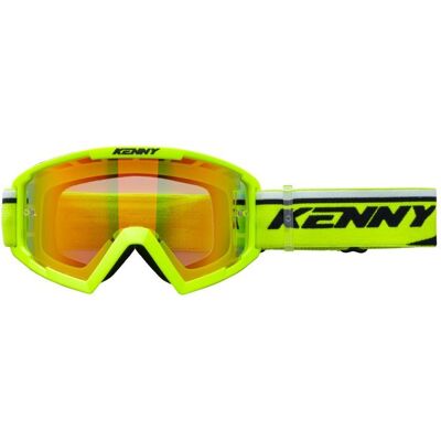 Masque cross Kenny TRACK + 2025 Neon Yellow - Publicité Masque cross Kenny TRACK + 2025 Neon Yellow - Publicité