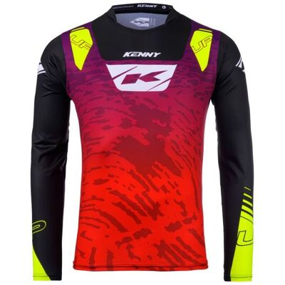 Maillot trial Kenny TRIAL UP - KAMO 2025 Neon - Publicité Maillot trial Kenny TRIAL UP - KAMO 2025 Neon - Publicité