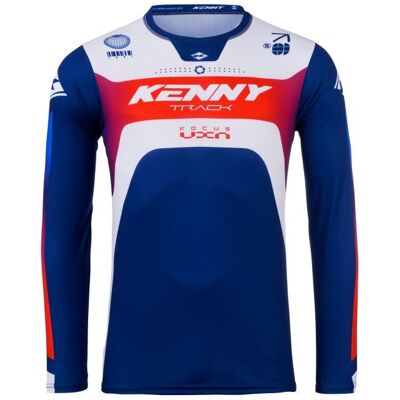 Maillot cross Kenny TRACK - FOCUS 2025 Patriot - Publicité Maillot cross Kenny TRACK - FOCUS 2025 Patriot - Publicité