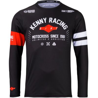 Maillot cross Kenny TRACK 2025 Dirt Black - Publicité Maillot cross Kenny TRACK 2025 Dirt Black - Publicité