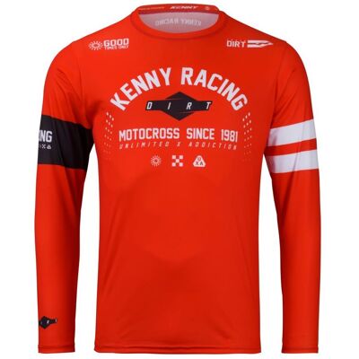 Maillot cross Kenny TRACK 2025 Dirt Red - Publicité Maillot cross Kenny TRACK 2025 Dirt Red - Publicité