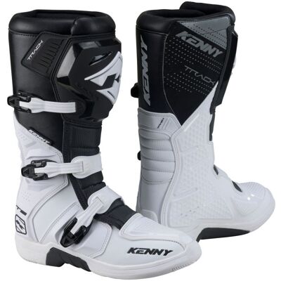 Bottes cross Kenny TRACK T2 2025 White - Publicité Bottes cross Kenny TRACK T2 2025 White - Publicité
